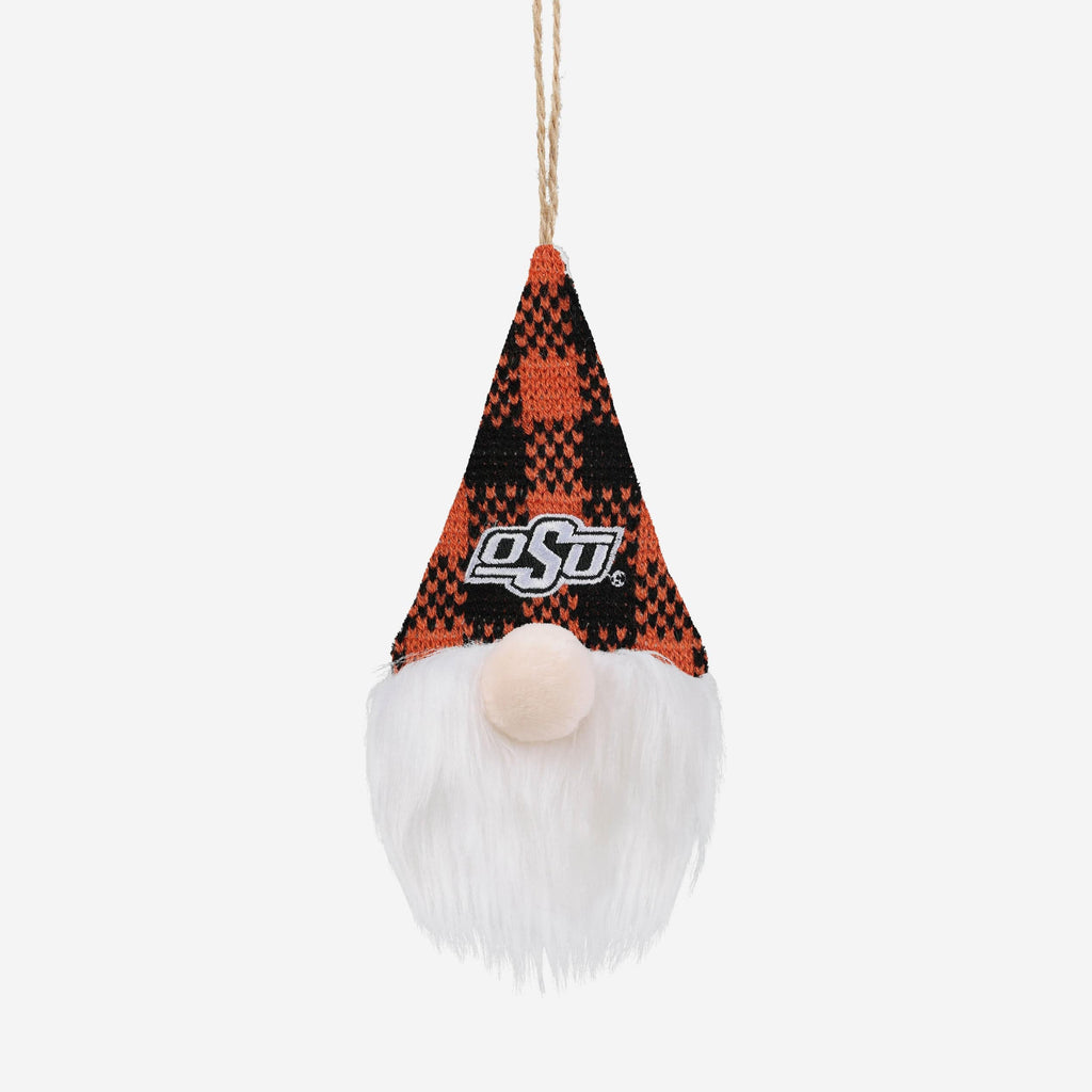 Oklahoma State Cowboys Plaid Hat Plush Gnome Ornament FOCO - FOCO.com