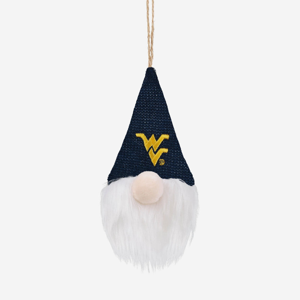 West Virginia Mountaineers Plaid Hat Plush Gnome Ornament FOCO - FOCO.com