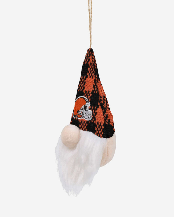 Cleveland Browns Plaid Hat Plush Gnome Ornament FOCO - FOCO.com