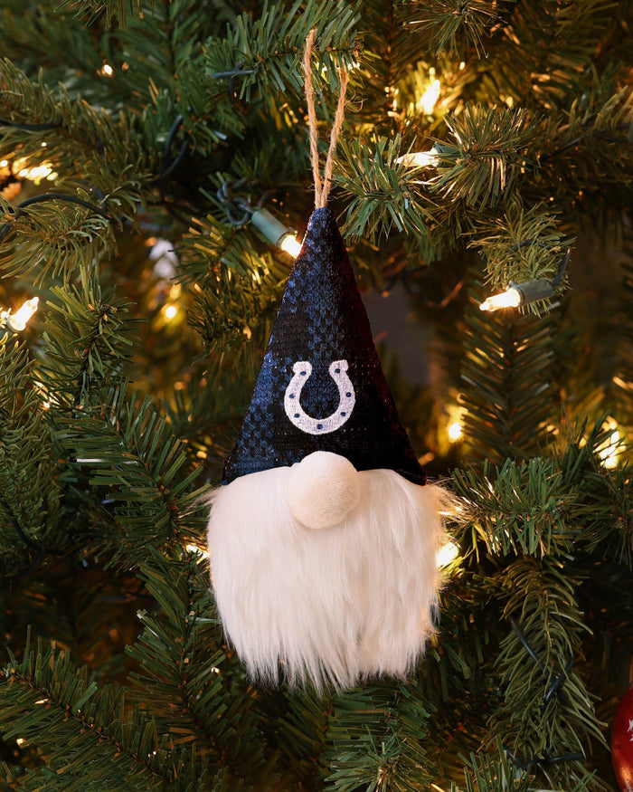 Indianapolis Colts Plaid Hat Plush Gnome Ornament FOCO - FOCO.com