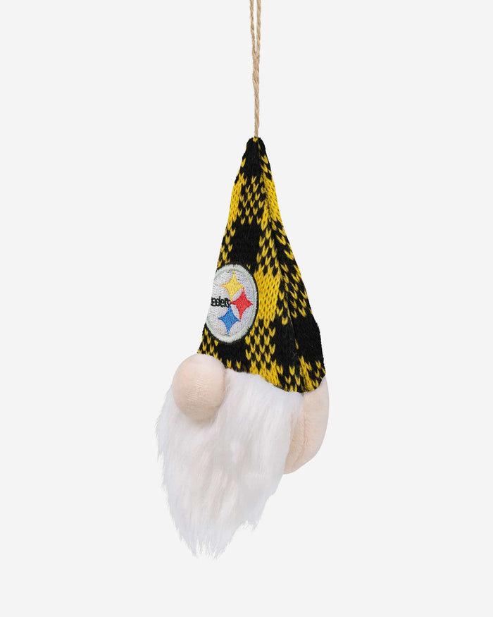 Pittsburgh Steelers Plaid Hat Plush Gnome Ornament FOCO - FOCO.com