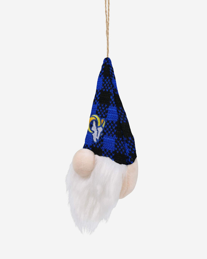 Los Angeles Rams Plaid Hat Plush Gnome Ornament FOCO - FOCO.com