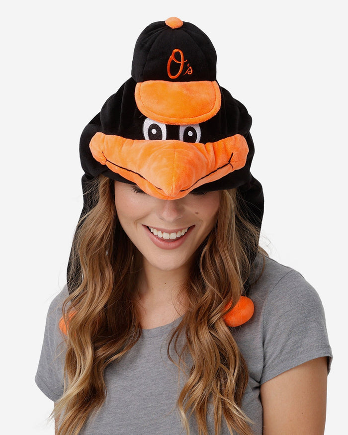 The Oriole Bird Baltimore Orioles Mascot Plush Hat FOCO - FOCO.com