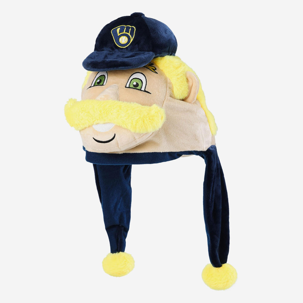 Bernie Brewer Milwaukee Brewers Mascot Plush Hat FOCO - FOCO.com