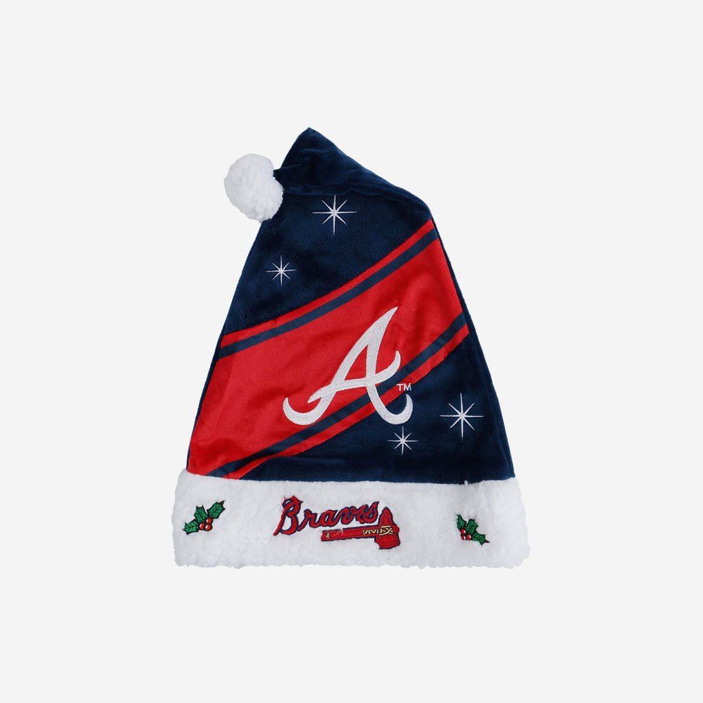 Atlanta Braves High End Santa Hat FOCO - FOCO.com