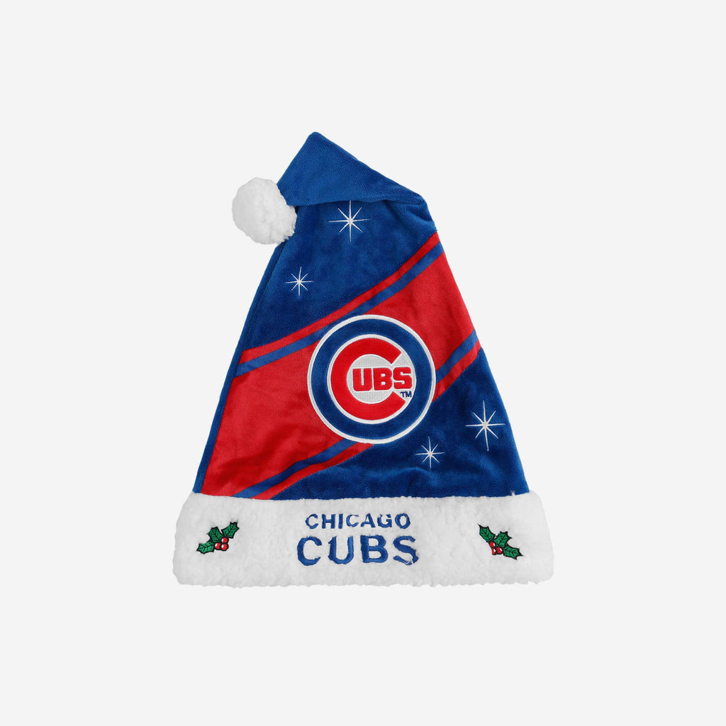 Chicago Cubs High End Santa Hat FOCO - FOCO.com