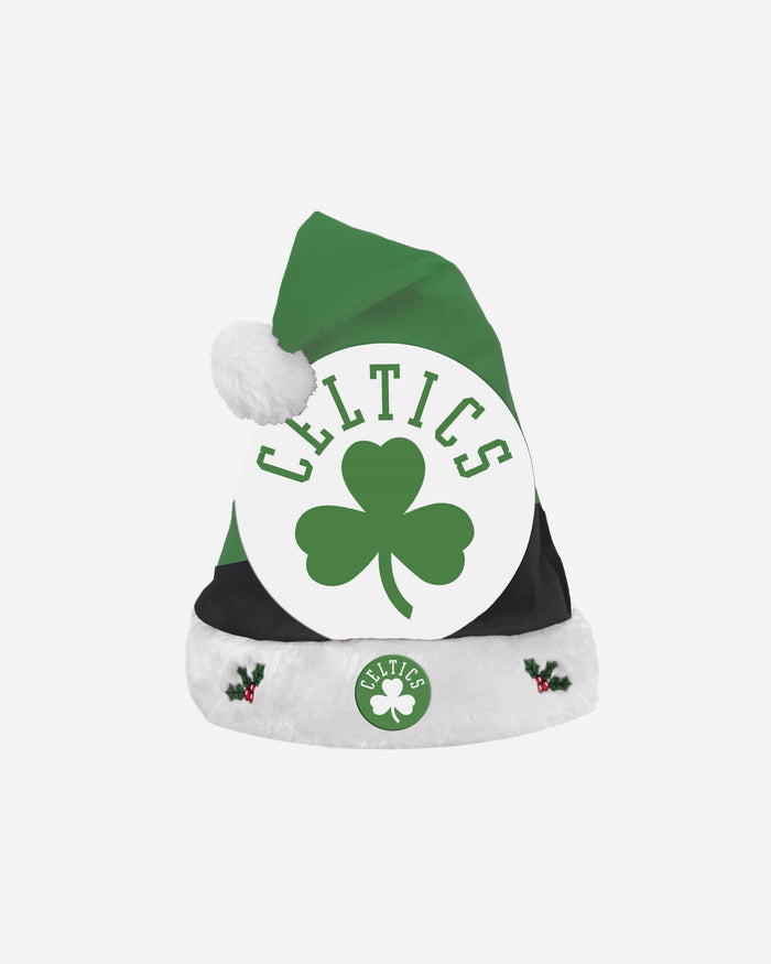 Boston Celtics Season Spirit Basic Santa Hat FOCO - FOCO.com