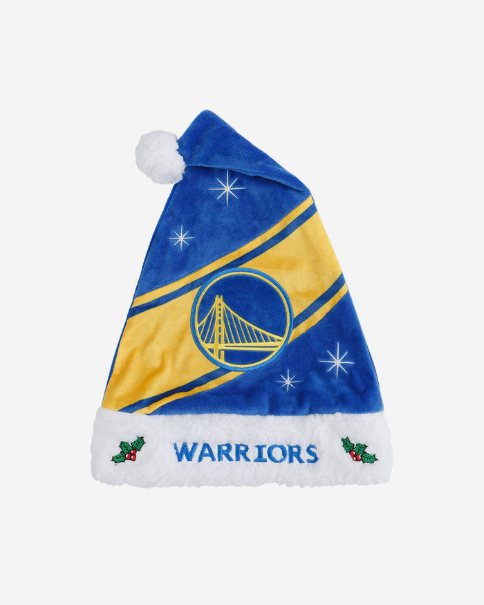 Golden State Warriors High End Santa Hat FOCO - FOCO.com