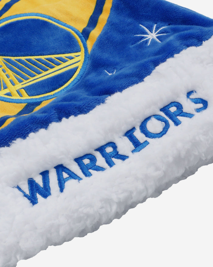 Golden State Warriors High End Santa Hat FOCO - FOCO.com