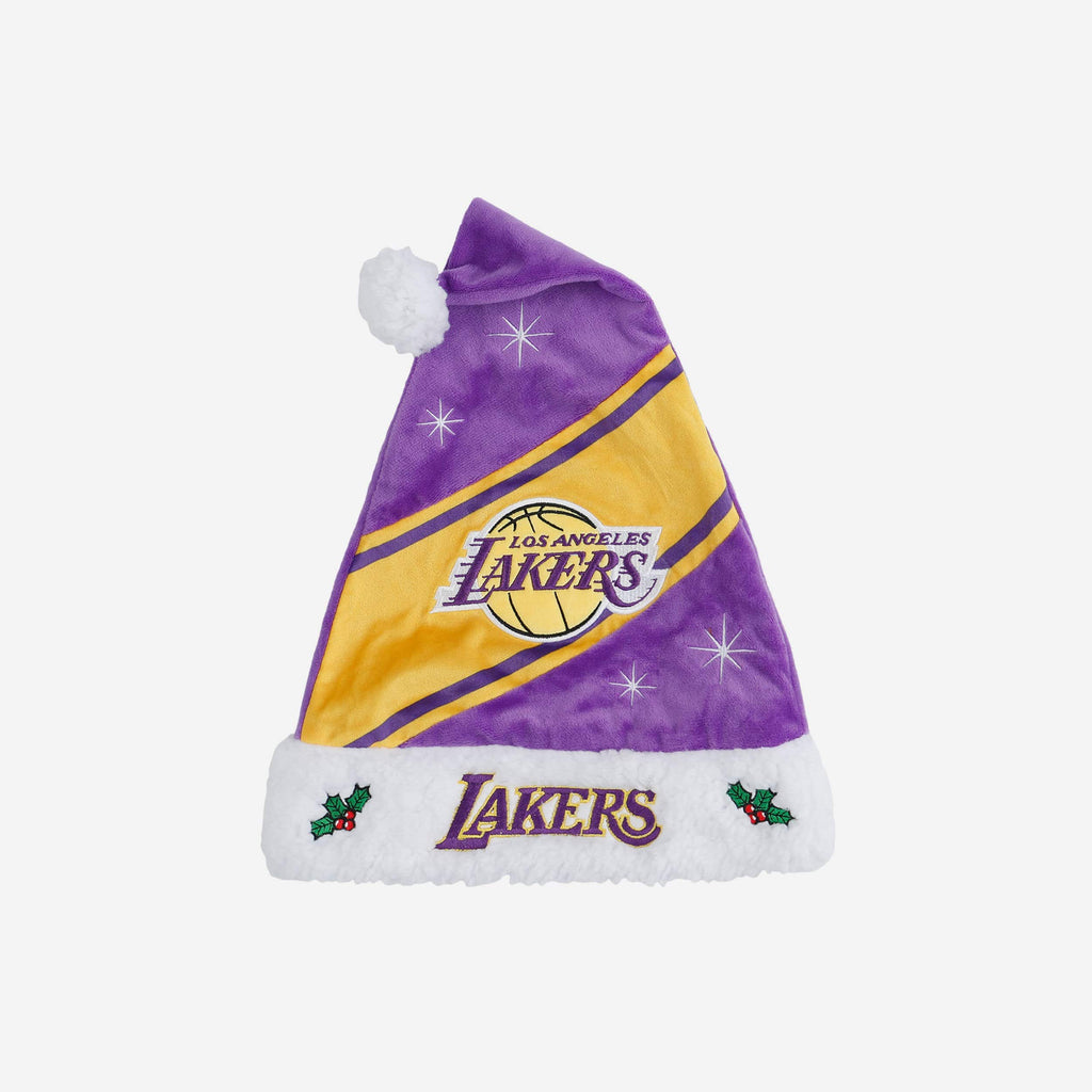 Los Angeles Lakers High End Santa Hat FOCO - FOCO.com