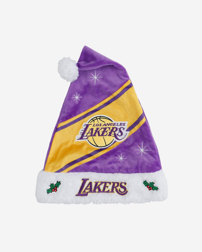 Los Angeles Lakers High End Santa Hat FOCO - FOCO.com