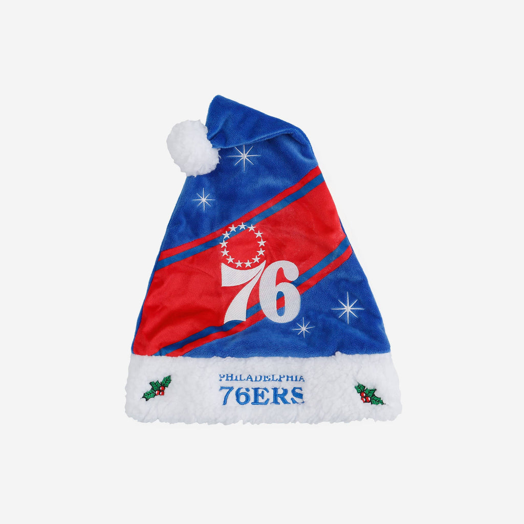 Philadelphia 76ers High End Santa Hat FOCO - FOCO.com