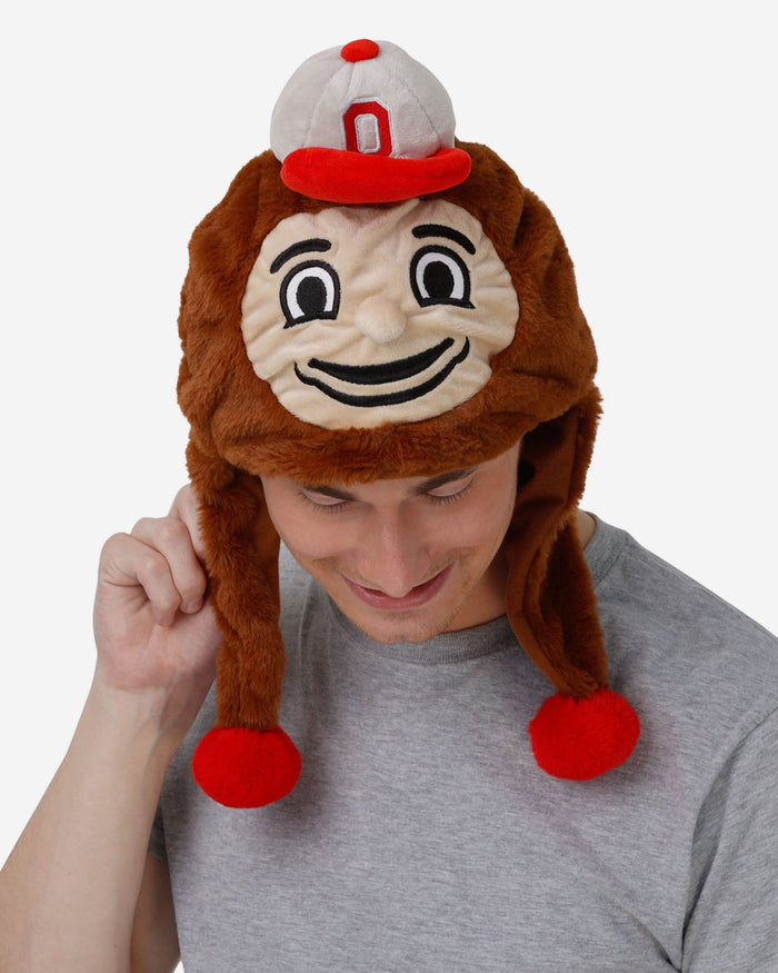 Brutus Buckeye Ohio State Buckeyes Mascot Plush Hat FOCO - FOCO.com