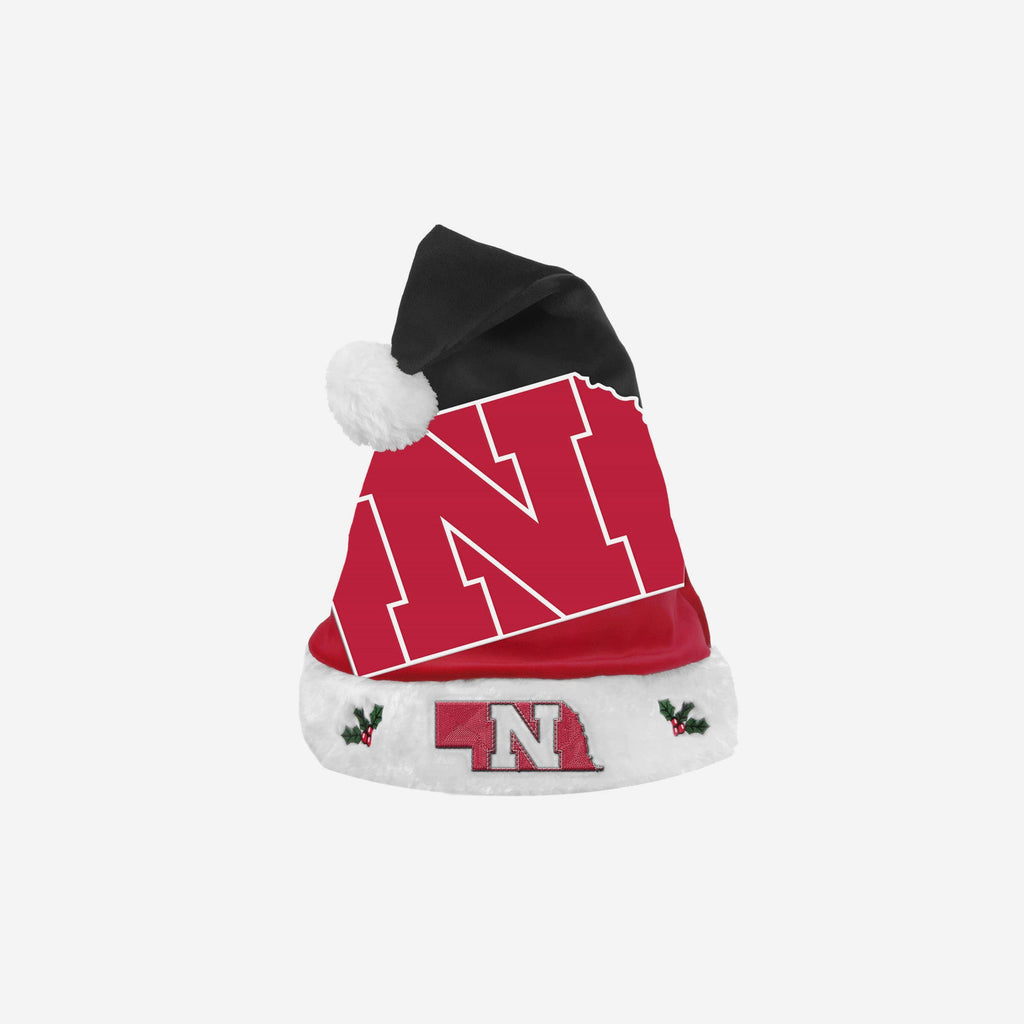 Nebraska Cornhuskers Season Spirit Basic Santa Hat FOCO - FOCO.com