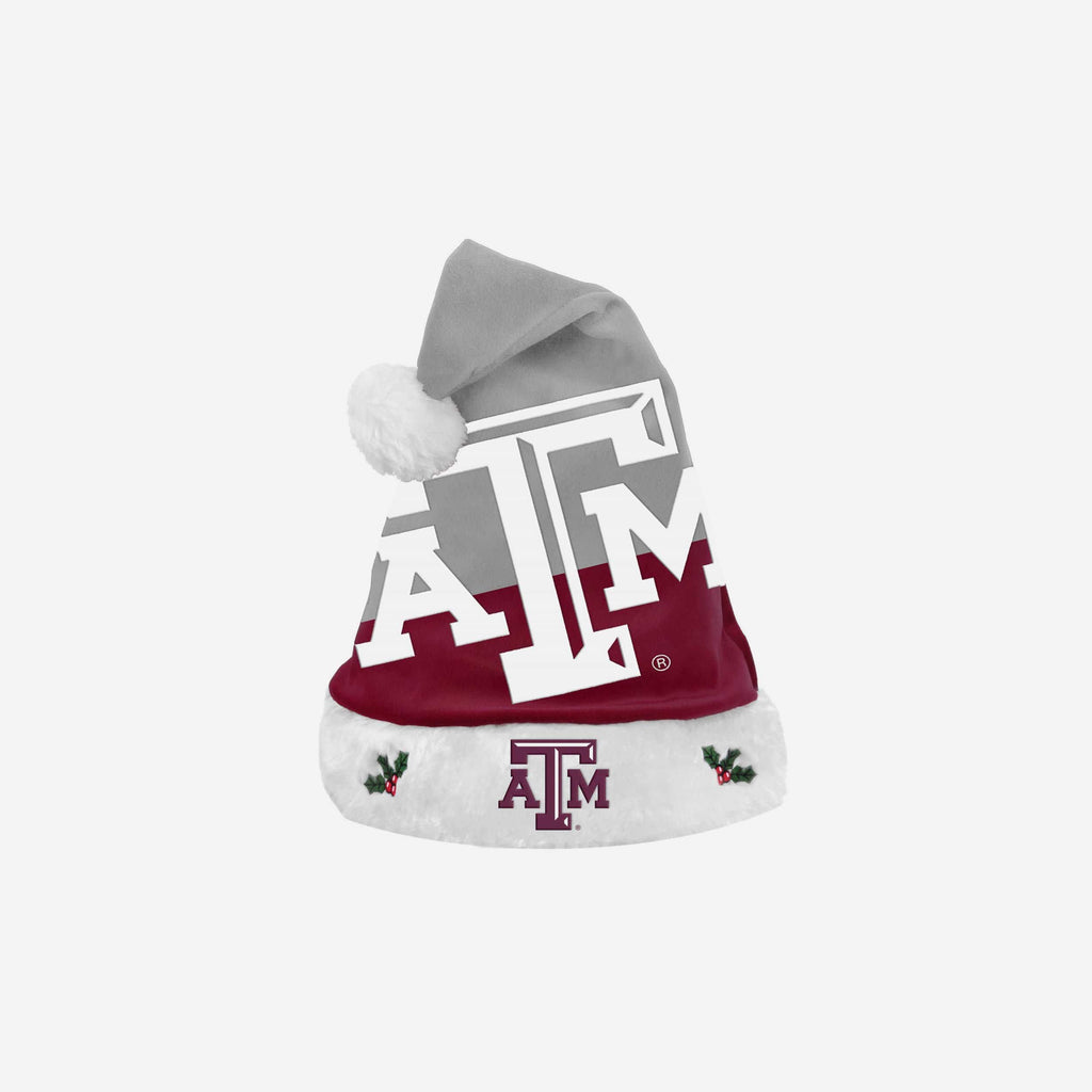 Texas A&M Aggies Season Spirit Basic Santa Hat FOCO - FOCO.com