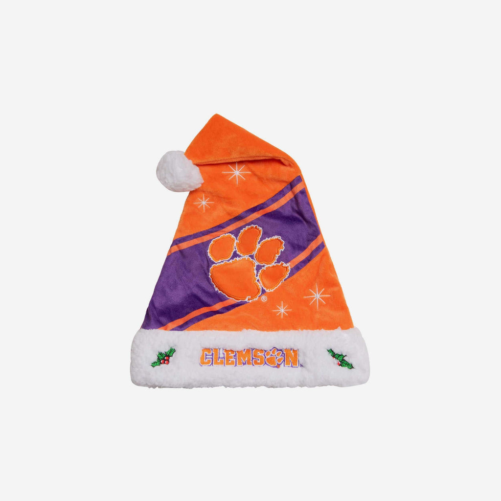 Clemson Tigers High End Santa Hat FOCO - FOCO.com