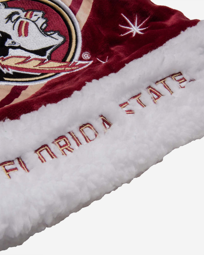 Florida State Seminoles High End Santa Hat FOCO - FOCO.com