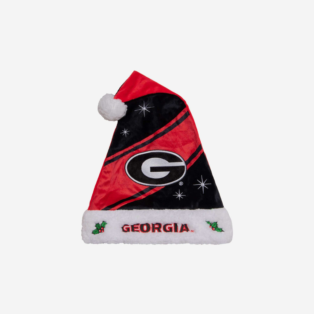 Georgia Bulldogs High End Santa Hat FOCO - FOCO.com