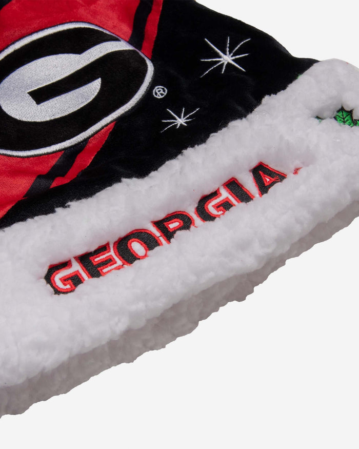 Georgia Bulldogs High End Santa Hat FOCO - FOCO.com