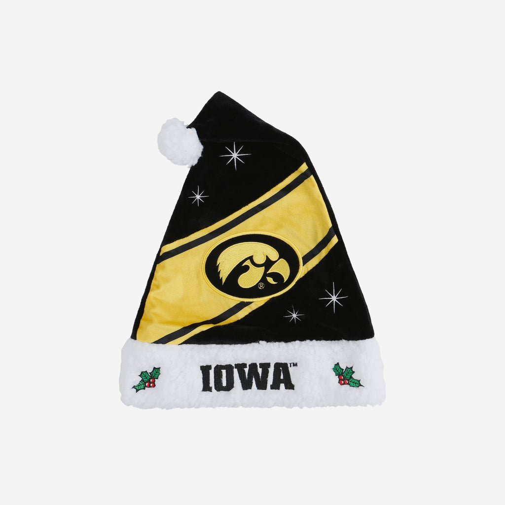 Iowa Hawkeyes High End Santa Hat FOCO - FOCO.com