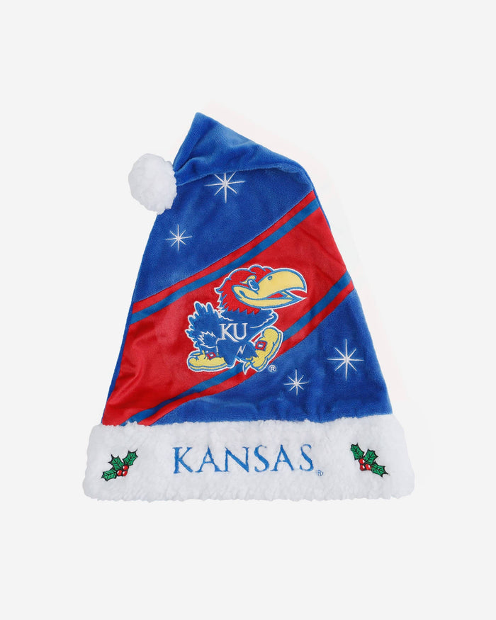 Kansas Jayhawks High End Santa Hat FOCO - FOCO.com