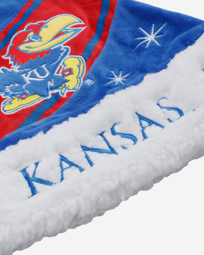 Kansas Jayhawks High End Santa Hat FOCO - FOCO.com