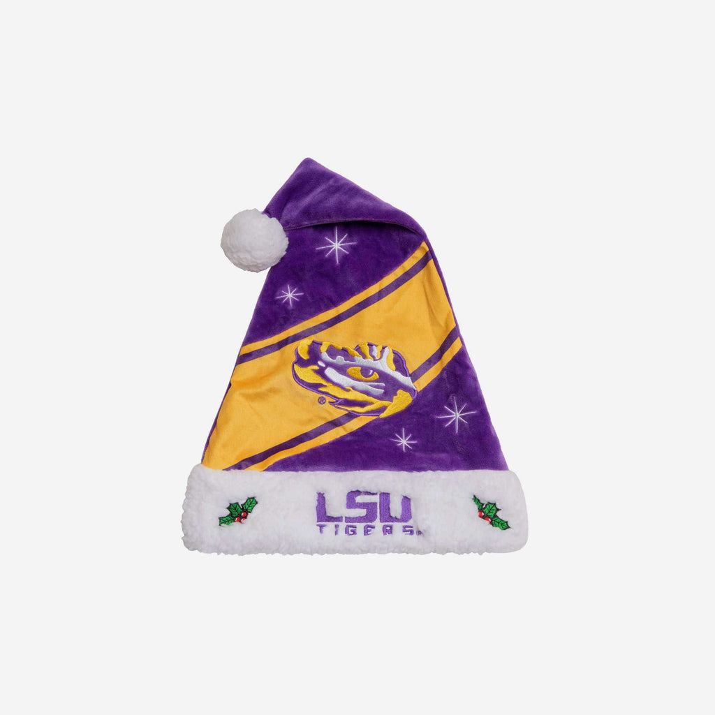 LSU Tigers High End Santa Hat FOCO - FOCO.com