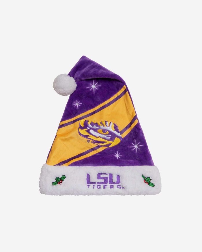 LSU Tigers High End Santa Hat FOCO - FOCO.com