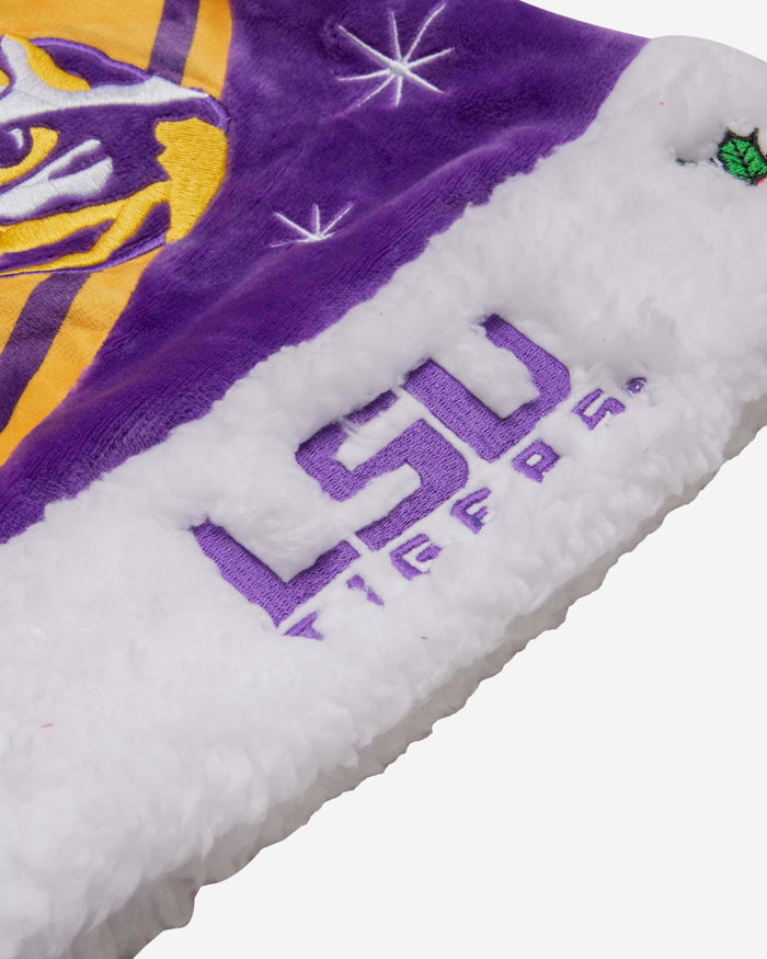 LSU Tigers High End Santa Hat FOCO - FOCO.com