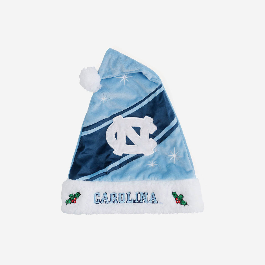 North Carolina Tar Heels High End Santa Hat FOCO - FOCO.com