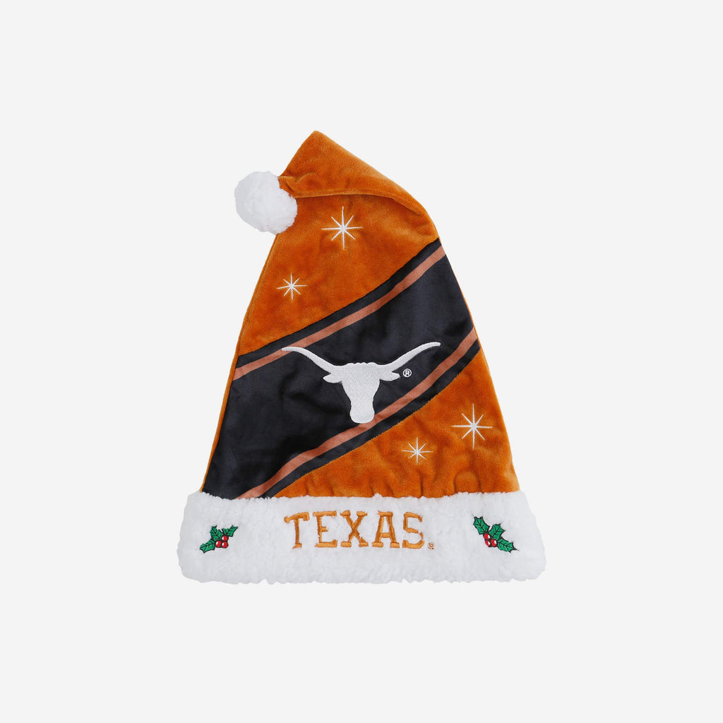 Texas Longhorns High End Santa Hat FOCO - FOCO.com