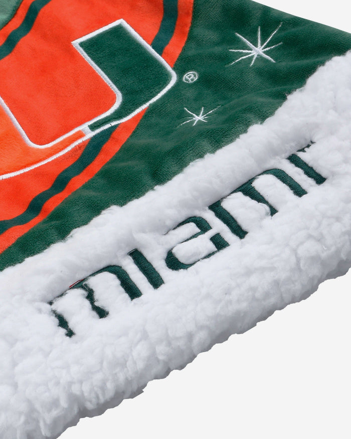 Miami Hurricanes High End Santa Hat FOCO - FOCO.com