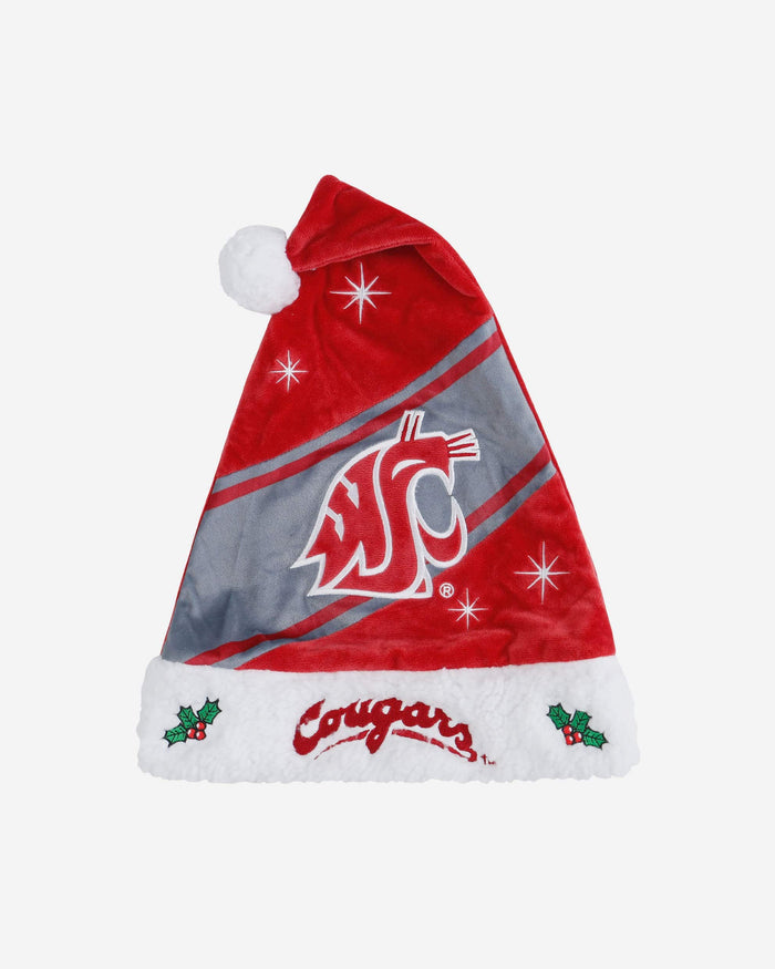 Washington State Cougars High End Santa Hat FOCO - FOCO.com