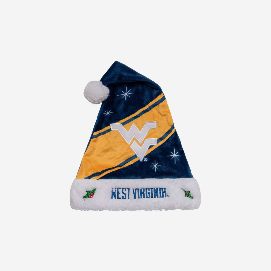 West Virginia Mountaineers High End Santa Hat FOCO - FOCO.com