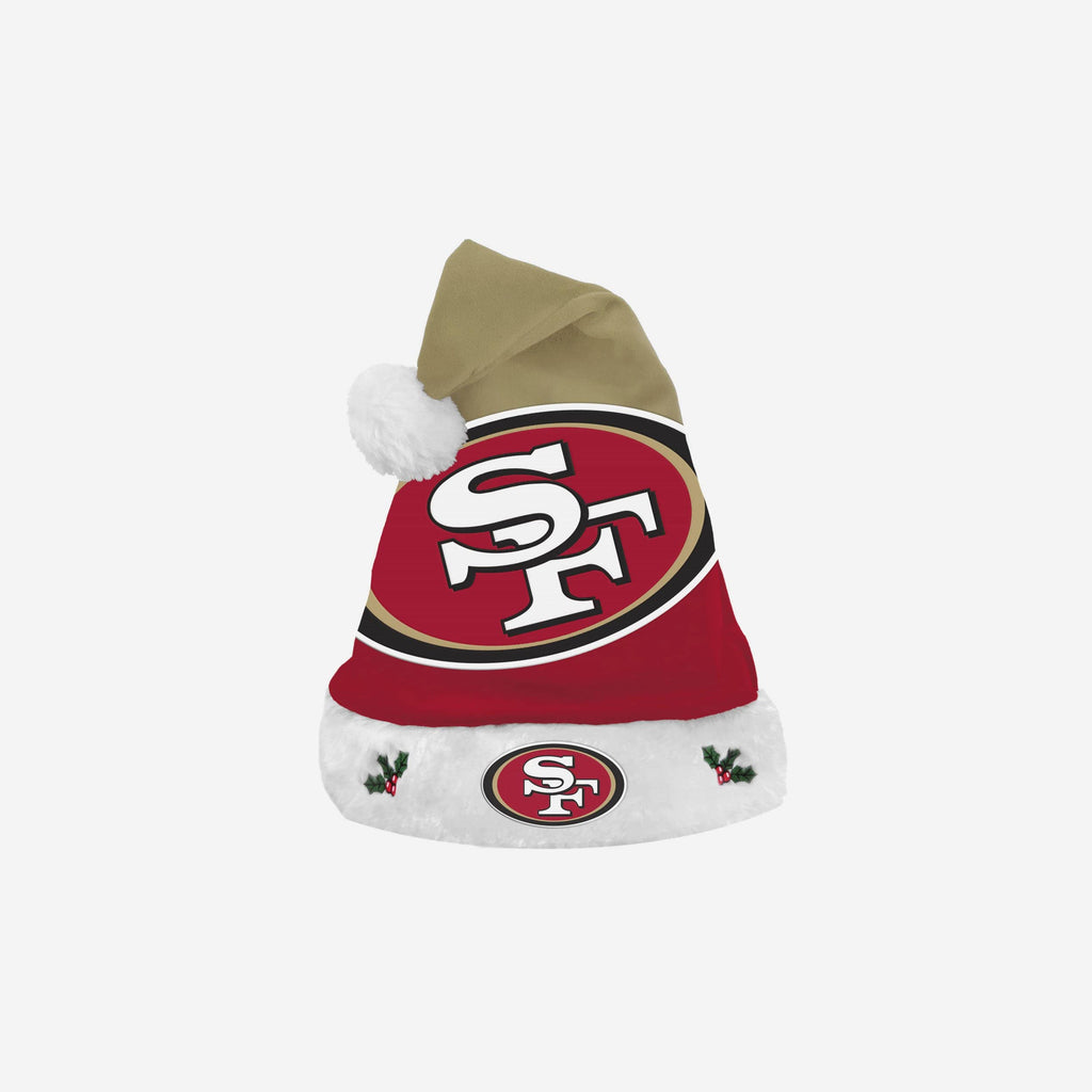 San Francisco 49ers Season Spirit Basic Santa Hat FOCO - FOCO.com