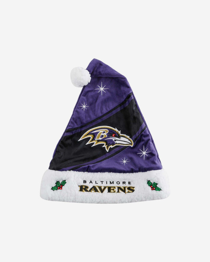 Baltimore Ravens High End Santa Hat FOCO - FOCO.com