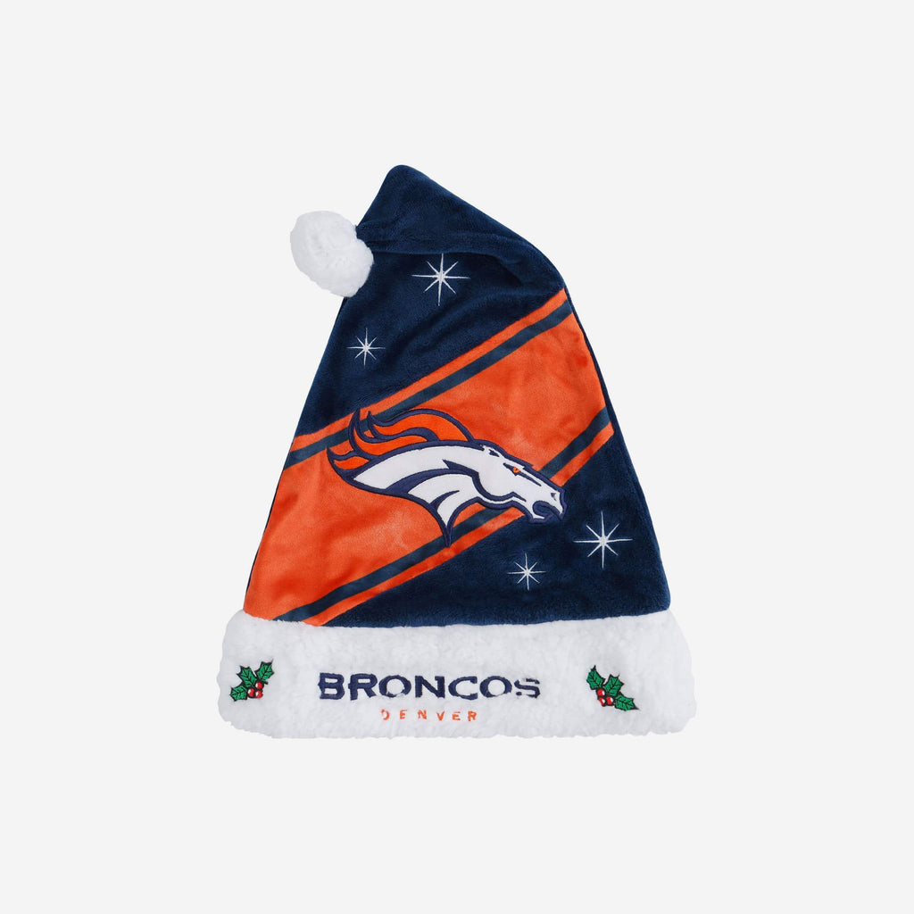 Denver Broncos High End Santa Hat FOCO - FOCO.com