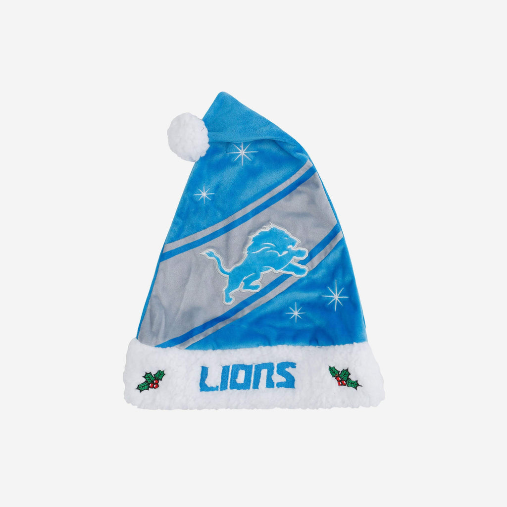 Detroit Lions High End Santa Hat FOCO - FOCO.com