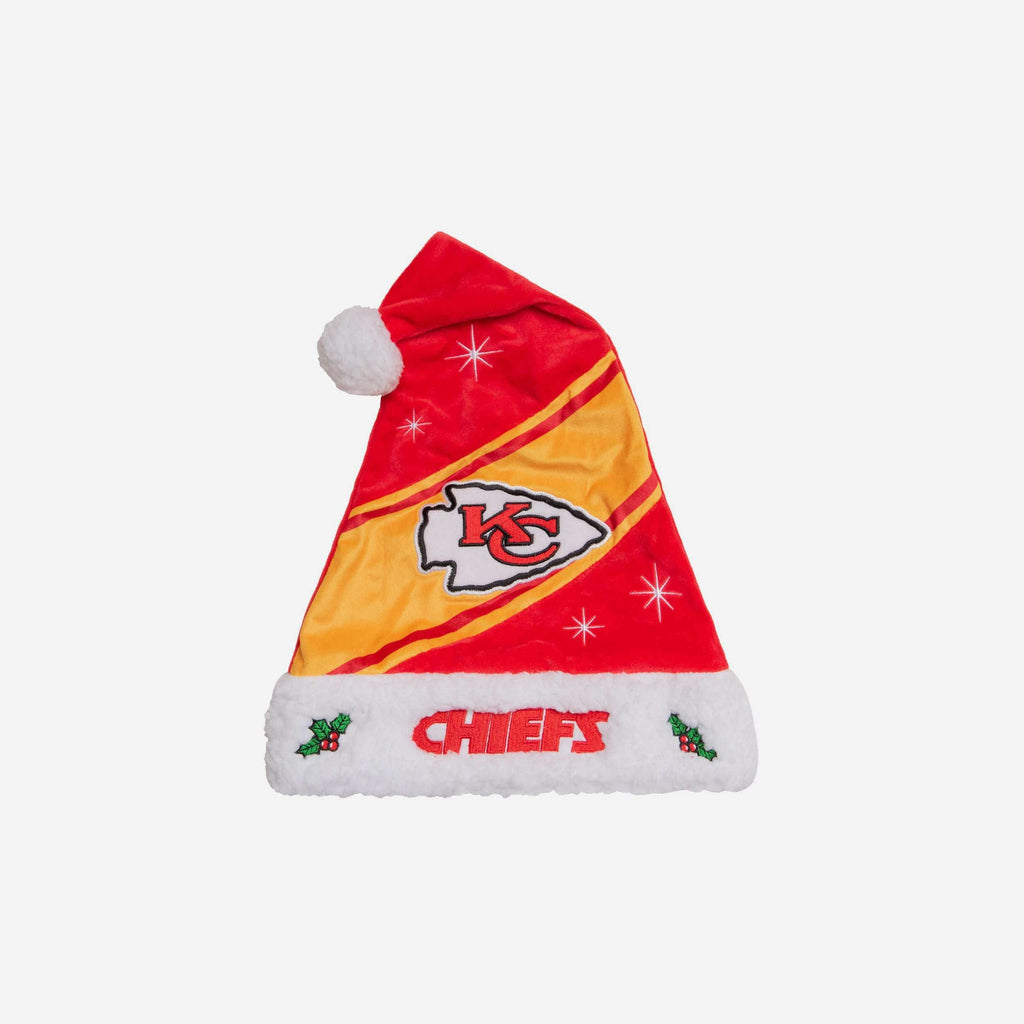 Kansas City Chiefs High End Santa Hat FOCO - FOCO.com