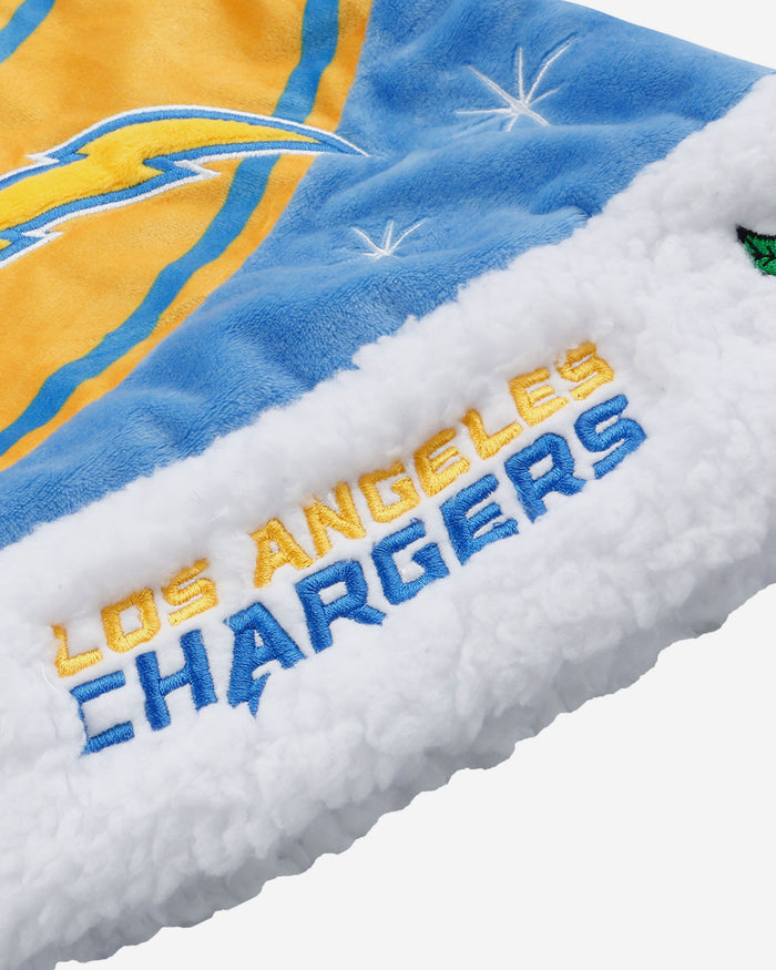 Los Angeles Chargers High End Santa Hat FOCO - FOCO.com