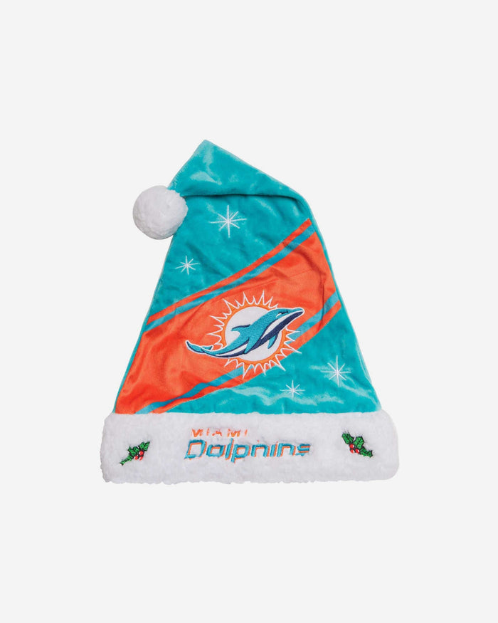 Miami Dolphins High End Santa Hat FOCO - FOCO.com