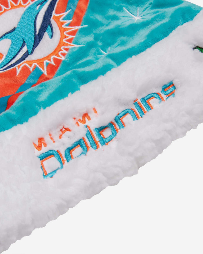 Miami Dolphins High End Santa Hat FOCO - FOCO.com