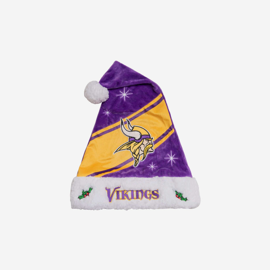 Minnesota Vikings High End Santa Hat FOCO - FOCO.com