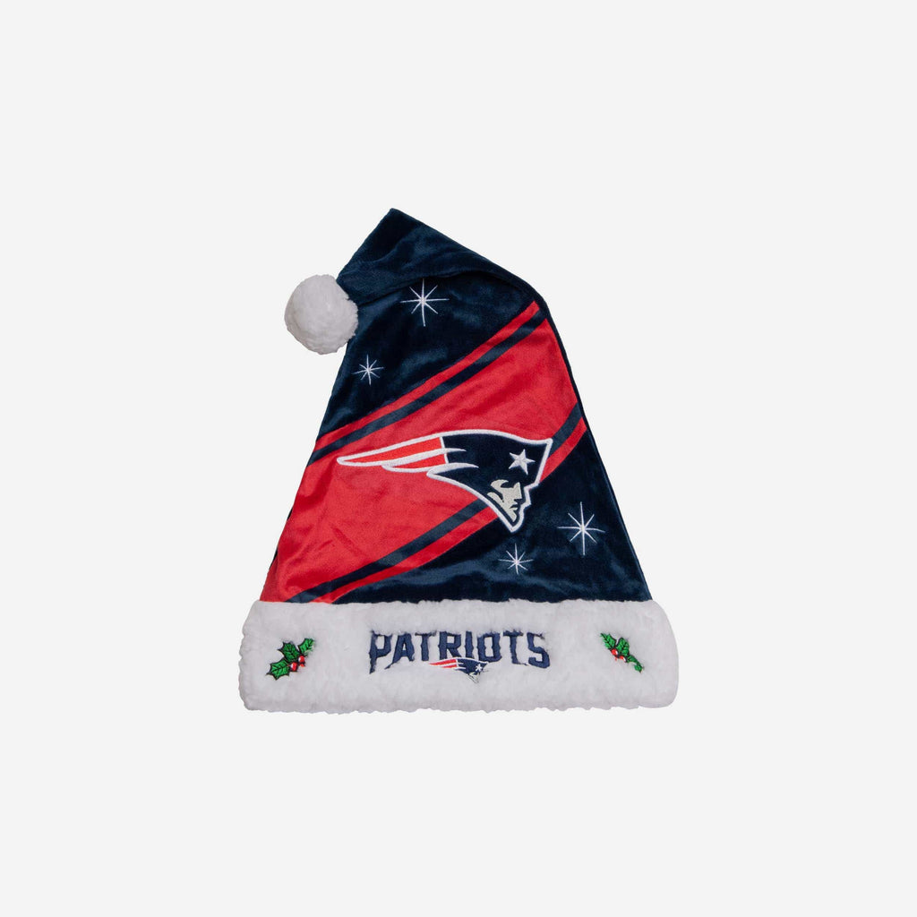 New England Patriots High End Santa Hat FOCO - FOCO.com