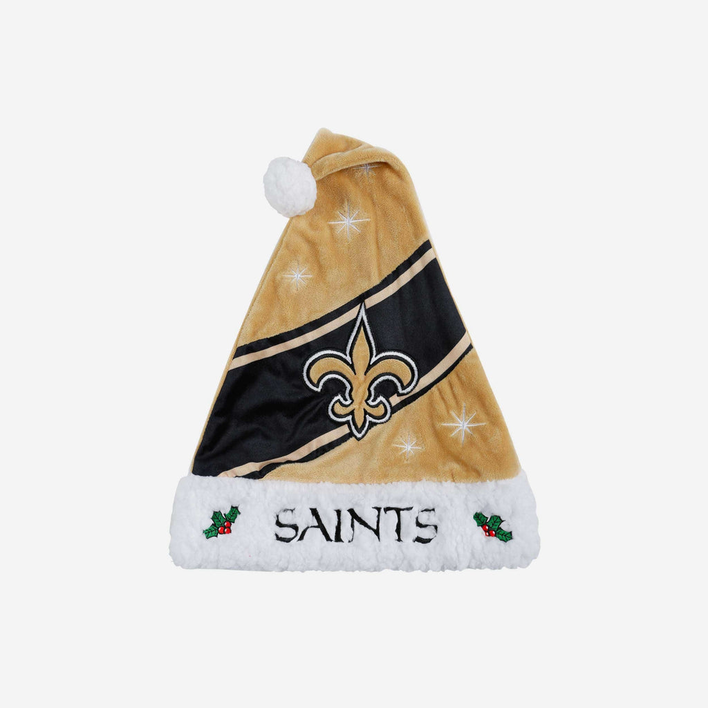 New Orleans Saints High End Santa Hat FOCO - FOCO.com