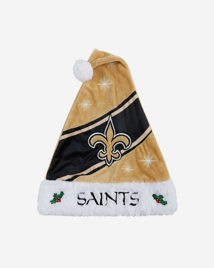 New Orleans Saints High End Santa Hat FOCO - FOCO.com