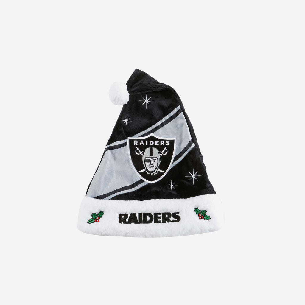 Las Vegas Raiders High End Santa Hat FOCO - FOCO.com