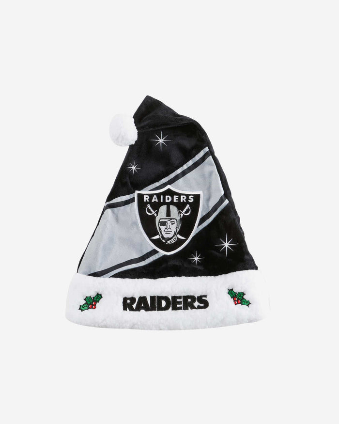 Las Vegas Raiders High End Santa Hat FOCO - FOCO.com