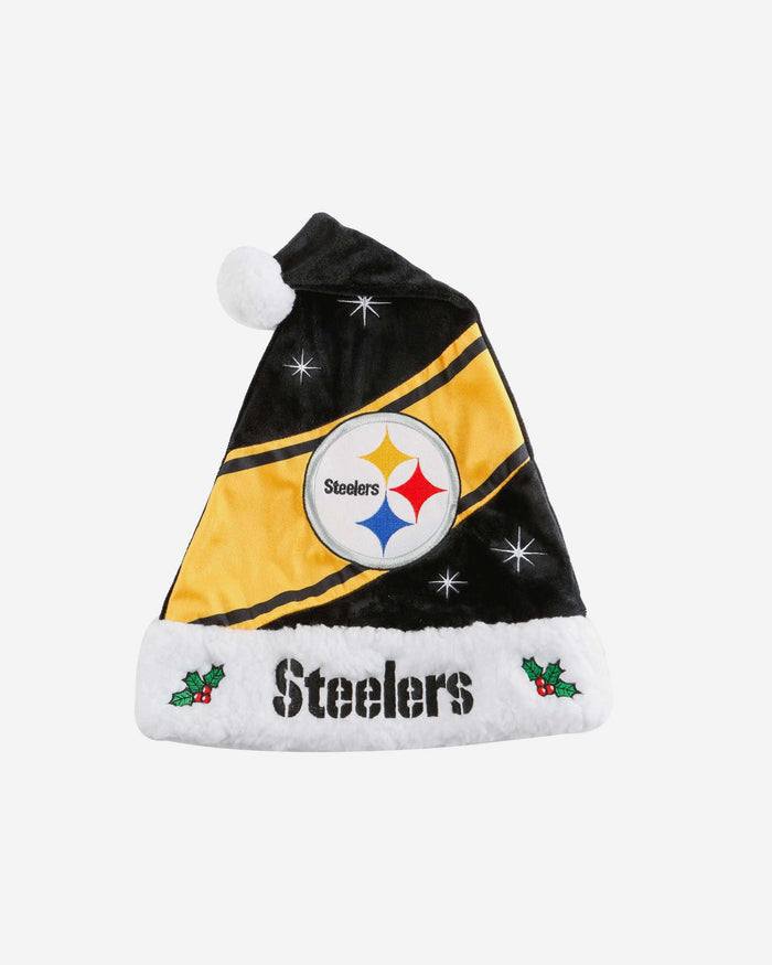 Pittsburgh Steelers High End Santa Hat FOCO - FOCO.com