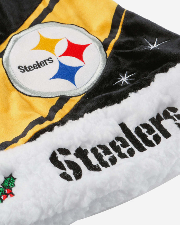 Pittsburgh Steelers High End Santa Hat FOCO - FOCO.com